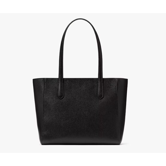 New Kate Spade Staci Medium Tote Saffiano Leather Black - Picture 4 of 5